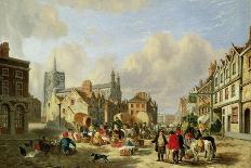 The Haymarket, Norwich, 1825 (Oil on Panel)-David Hodgson-Giclee Print