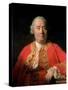 David Hume (1711-76) 1766-Allan Ramsay-Stretched Canvas