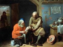 The Village Surgeon, 17Th Century (Oil on Canvas)-David III Ryckaert-Giclee Print