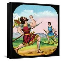 David Killing Goliath-null-Framed Stretched Canvas