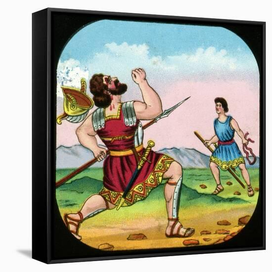 David Killing Goliath-null-Framed Stretched Canvas