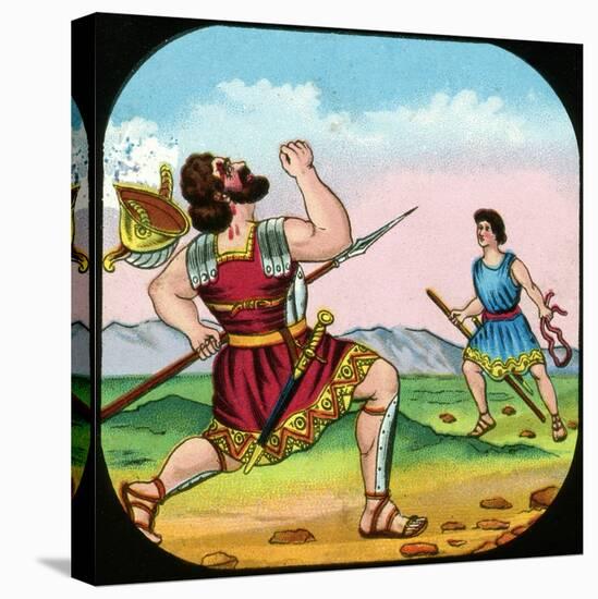 David Killing Goliath-null-Stretched Canvas