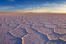 Salar De Uyuni at Sunrise, the Largest Salt Flat in the World-David Krijgsman-Framed Stretched Canvas