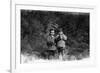 David (l) and Elisabeth (r), children of Bernadette Lafont and Diourka Medveczky, 1963, Nimes, sout-null-Framed Photo