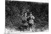 David (l) and Elisabeth (r), children of Bernadette Lafont and Diourka Medveczky, 1963, Nimes, sout-null-Mounted Photo