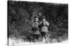 David (l) and Elisabeth (r), children of Bernadette Lafont and Diourka Medveczky, 1963, Nimes, sout-null-Stretched Canvas