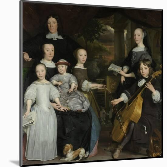 David Leeuw with His Family, 1671-Abraham van den Tempel-Mounted Art Print