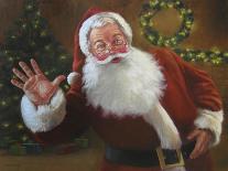 Santa Greeting-David Lindsley-Giclee Print