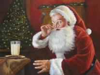 Santa Greeting-David Lindsley-Giclee Print