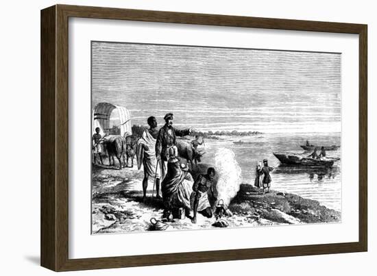 David Livingstone Discovering Lake Ngami, Botswana, 1 August 1849-null-Framed Giclee Print