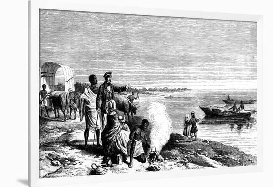 David Livingstone Discovering Lake Ngami, Botswana, 1 August 1849-null-Framed Giclee Print