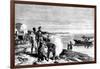 David Livingstone Discovering Lake Ngami, Botswana, 1 August 1849-null-Framed Giclee Print