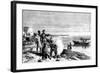 David Livingstone Discovering Lake Ngami, Botswana, 1 August 1849-null-Framed Giclee Print