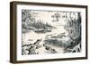 David Livingstone Navigating the Zambezi, Africa, 1852-1864-null-Framed Giclee Print