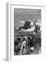 David Livingstone, Scottish Missionary and African Explorer, Being Charged by a Lion, C1860-null-Framed Giclee Print