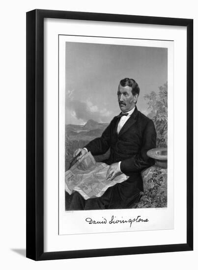 David Livingstone-Alonzo Chappel-Framed Art Print