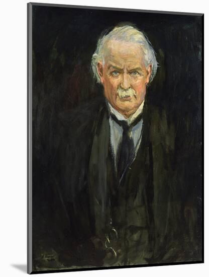 David Lloyd George, 1922-Sir John Lavery-Mounted Giclee Print