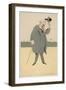 David Lloyd-George British Politician-Bert Thomas-Framed Art Print
