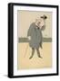 David Lloyd-George British Politician-Bert Thomas-Framed Art Print