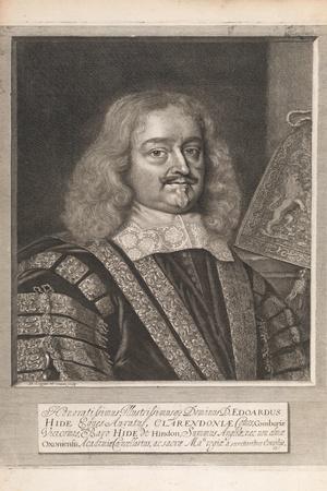 Edward Hide, from 'Historical Memorials of the English Laws' by William Dugdale, London 1666