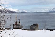 Farmhouse at Gasvaer, Kvalfjord, Troms, North Norway, Norway, Scandinavia, Europe-David Lomax-Framed Photographic Print