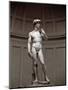 David. Marble Sculpture Made by Michelangelo Buonarroti Dit Michelangelo (Michelangelo or Michel An-Michelangelo Buonarroti-Mounted Giclee Print