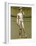 David. Marble statue (after 1501).-Michelangelo Buonarroti-Framed Giclee Print