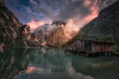 Lago Di Braies, Dolomites-David Martin Castan-Giclee Print