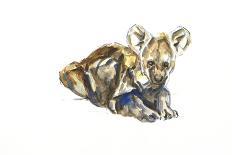 Fox, 2021 (crayon and watercolour on paper)-David Mayer-Giclee Print