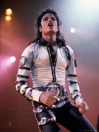 Singer Michael Jackson Performing