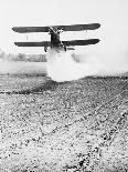 Bi-Plane Dusting Field with Pesticides-David McLane-Mounted Photographic Print