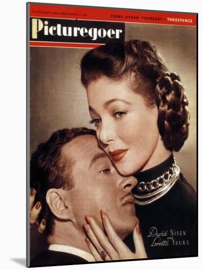 David Niven (1910-198) and Loretta Young (1913-200), Actors, 1946-null-Mounted Giclee Print