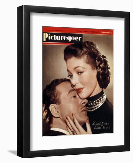 David Niven (1910-198) and Loretta Young (1913-200), Actors, 1946-null-Framed Premium Giclee Print