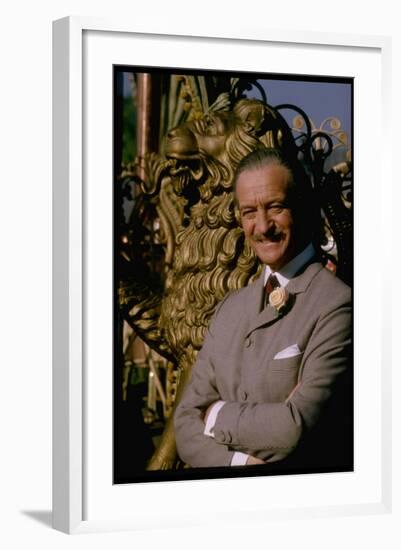 David Niven on Set of the Lady L-Gjon Mili-Framed Photographic Print