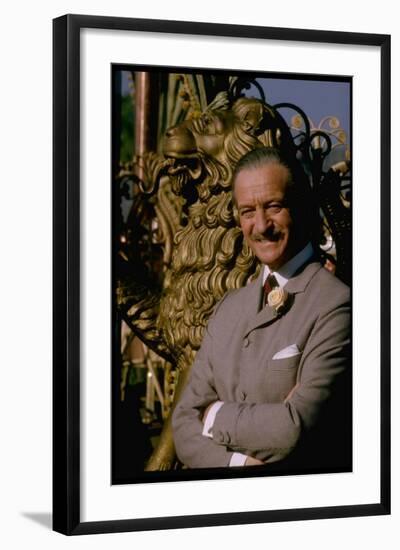 David Niven on Set of the Lady L-Gjon Mili-Framed Photographic Print