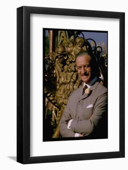 David Niven on Set of the Lady L-Gjon Mili-Framed Premium Photographic Print