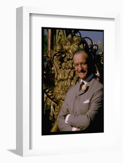 David Niven on Set of the Lady L-Gjon Mili-Framed Photographic Print