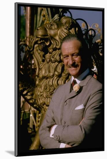 David Niven on Set of the Lady L-Gjon Mili-Mounted Photographic Print