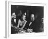 David O. Selznick,Joan Fontaine, and Alfred Hitchcock and Wife at Academy Award Presentation Dinner-Peter Stackpole-Framed Premium Photographic Print