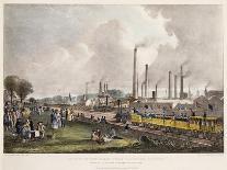 View at St. Rollox Looking South East; Opening of the Glasgow and Garnkirk Railway-David Octavius Hill-Giclee Print