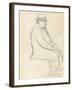 David of Cambridge (Graphite on Paper)-William Nicholson-Framed Giclee Print