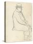 David of Cambridge (Graphite on Paper)-William Nicholson-Stretched Canvas