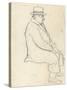 David of Cambridge (Graphite on Paper)-William Nicholson-Stretched Canvas