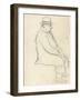 David of Cambridge (Graphite on Paper)-William Nicholson-Framed Giclee Print