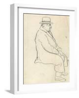 David of Cambridge (Graphite on Paper)-William Nicholson-Framed Giclee Print