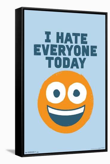 David Olenick - Hate Everyone-Trends International-Framed Stretched Canvas