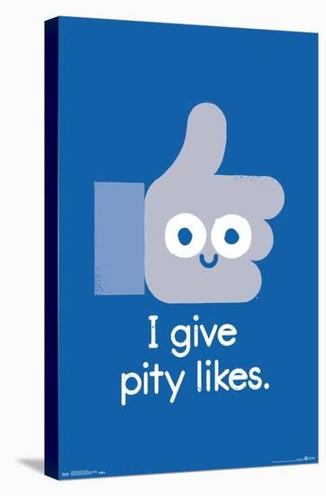 David Olenick - I Give Pity Likes-Trends International-Stretched Canvas