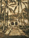 The Loggia and Fountain-David Parks-Art Print