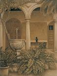 Courtyard Fountain-David Parks-Art Print