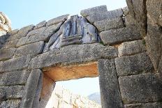 The Lions' Gate in the ruins of the ancient city of Mycenae, UNESCO World Heritage Site, Peloponnes-David Pickford-Photographic Print